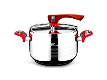 Maxi Casserole Pressure Cooker Red Handle