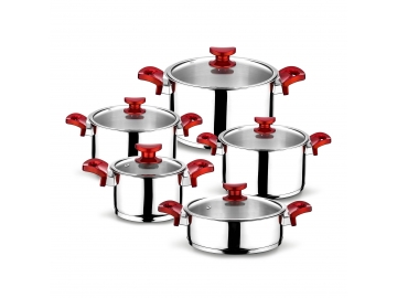 10 Pcs Cookware Set Bakalite Handle